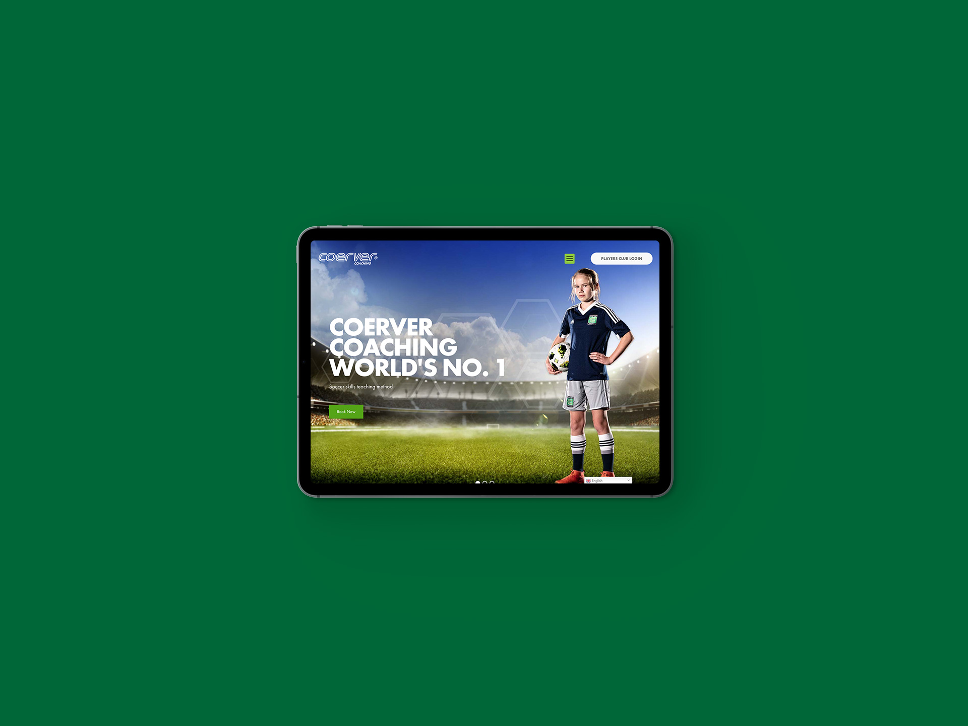 Coerver Coaching Website Ipad