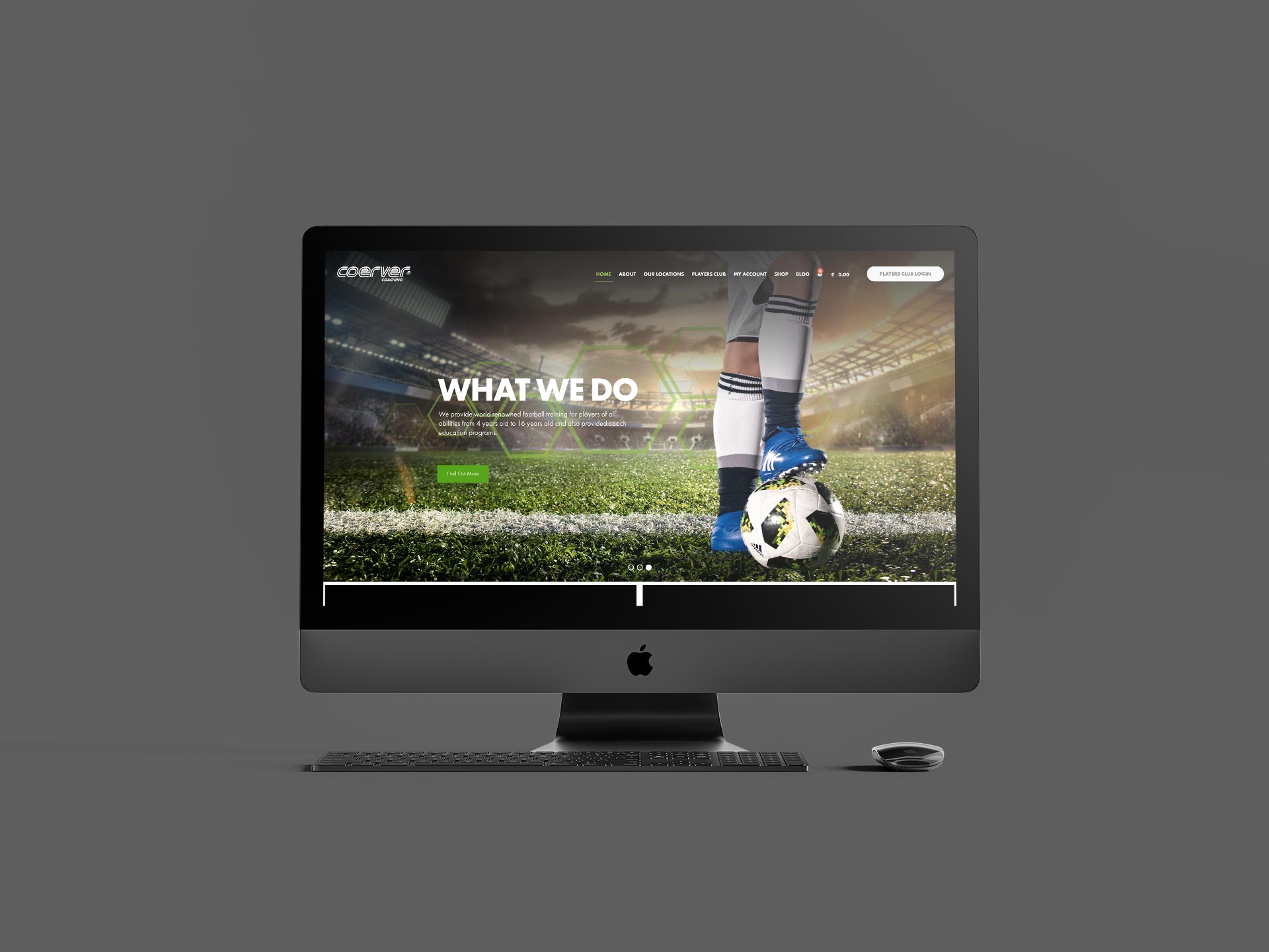 Coerver Coaching Website