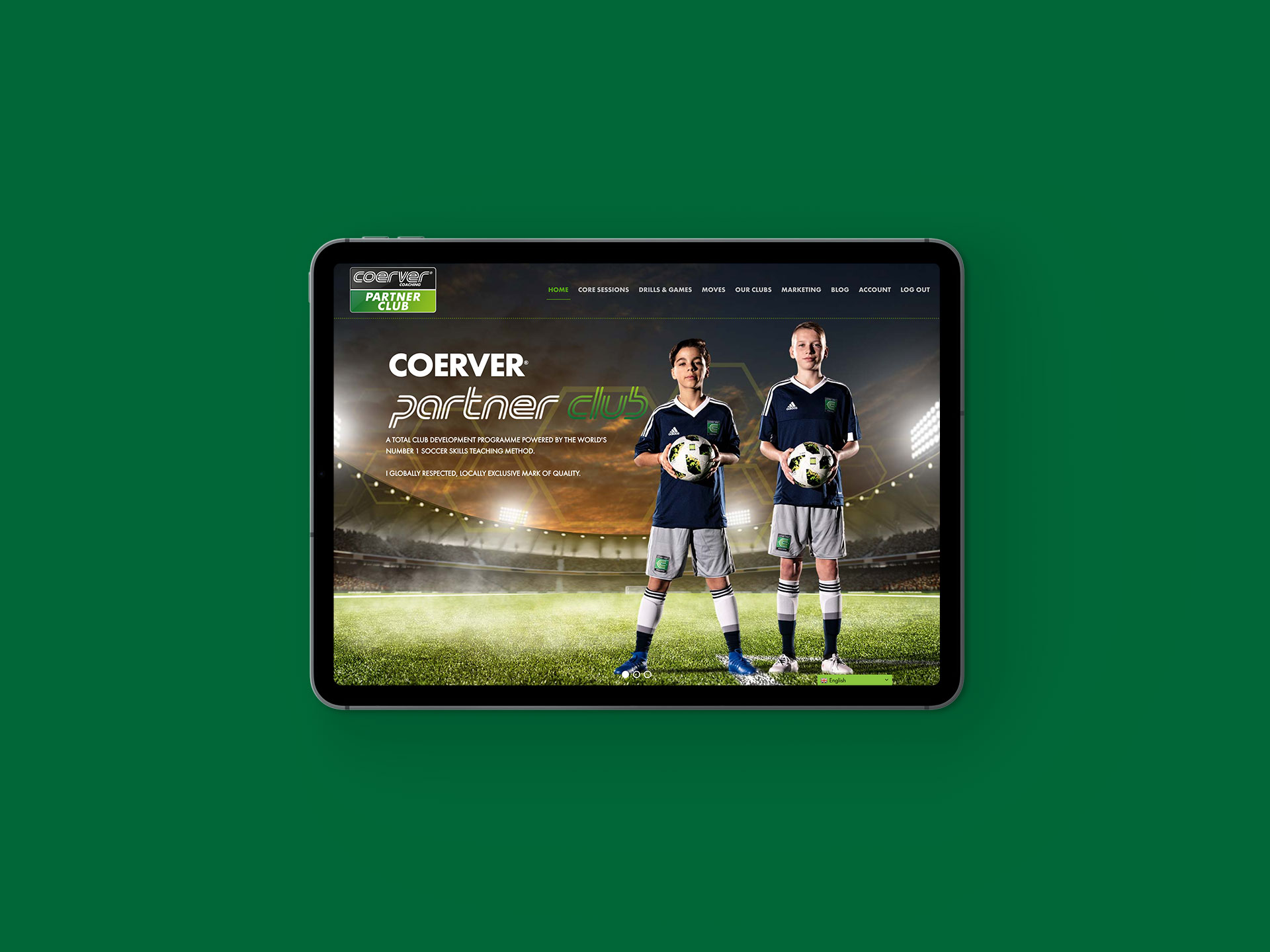 Coerver Partner Club Website