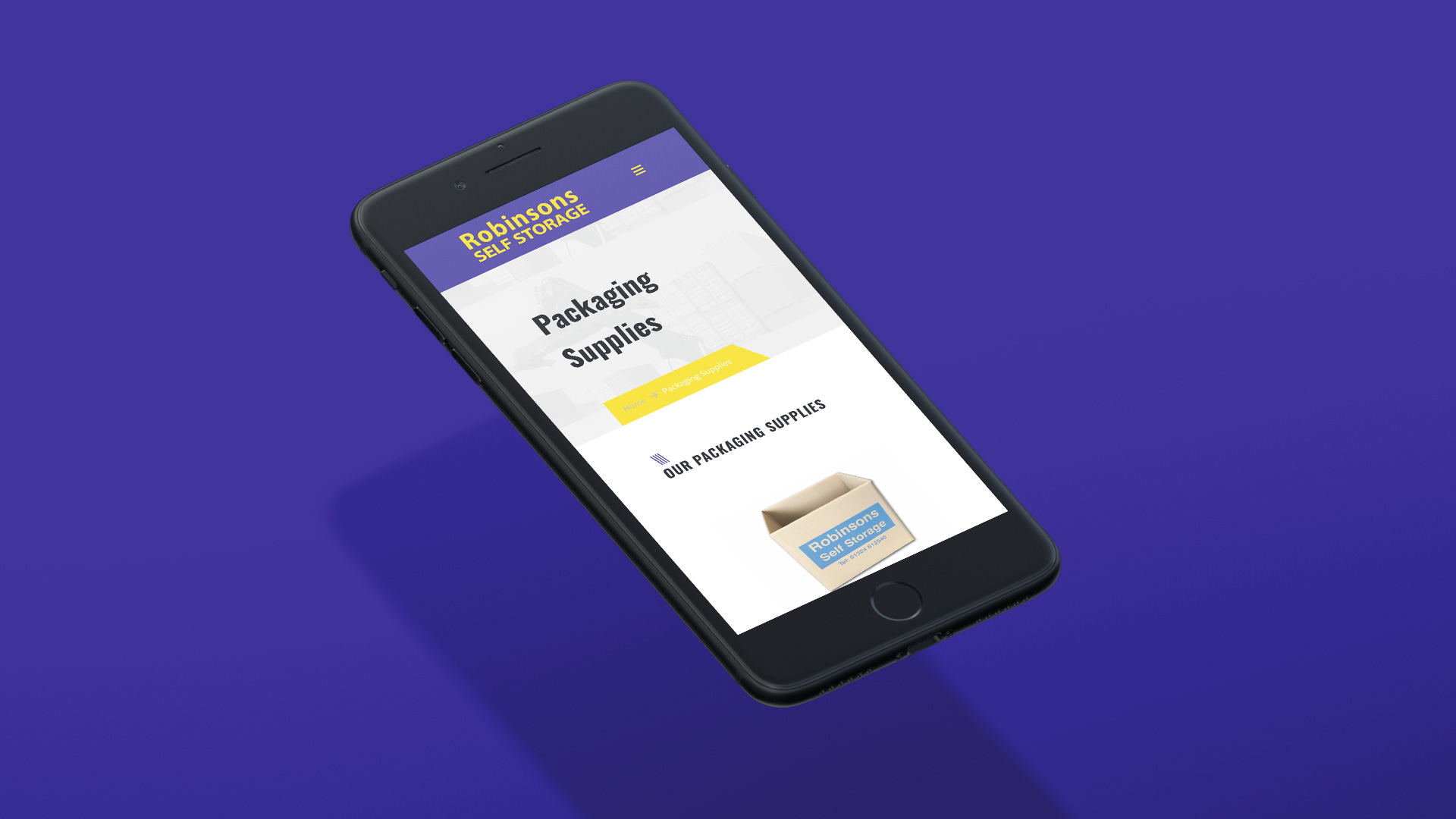 Robinsons Self Storage Responsive Website | thefingerprint