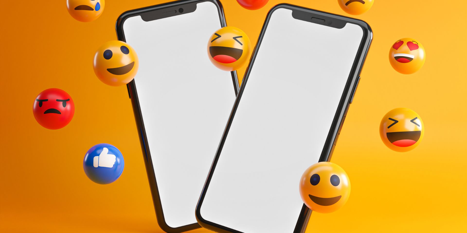 Phones with emojis